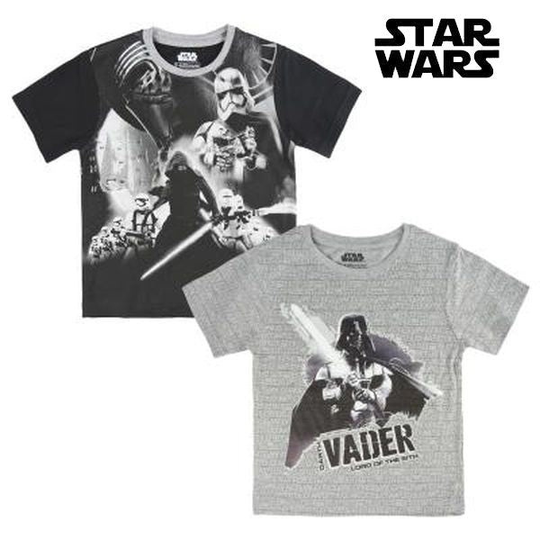 Barn T-shirt med kortärm Star Wars 1538 Svart (storlek 6 år)