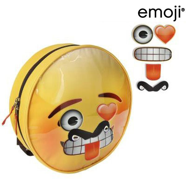 barnryggsäck med rittillbehör Emoji 2053