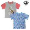 Barn T-shirt med kortärm The Paw Patrol 6978 Grå (storlek 3 år)