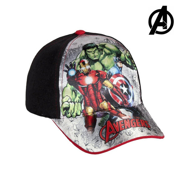 Barnkeps The Avengers 7455 (54 cm) Svart