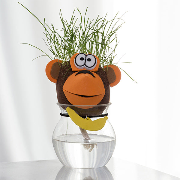 Gräshuvud med djurtema