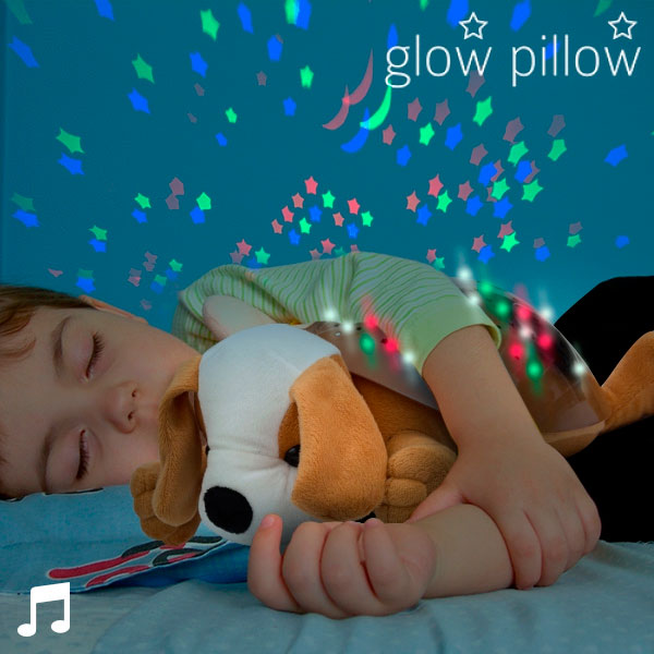 LED projektor med ljud Puppy Glow Pillow