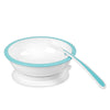 Skål med sugkopp och sked för bebisar