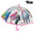Genomskinligt bubbelparaply Fuchsia Trolls